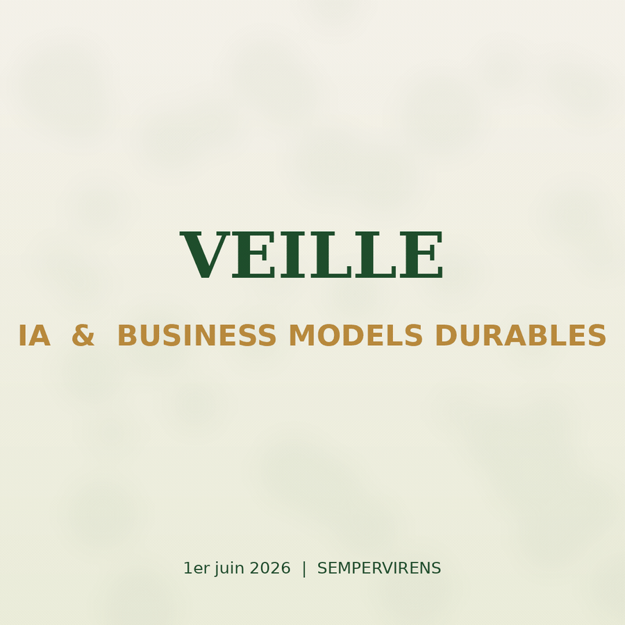 Veille IA et business models durables